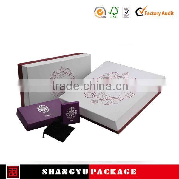 paper jewelry box flat packing