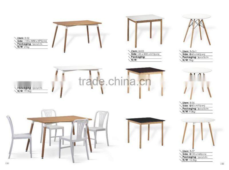 Comfortable luxury PU office leather chair with round wood legs