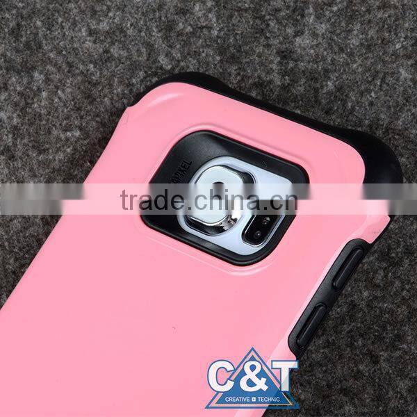 C&T Trending pink hot products combo hard case for samsung galaxy s6