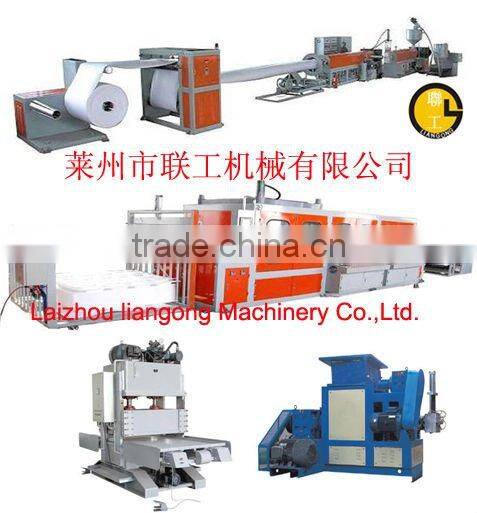 Top technology ps foamed sheet extrusion machine