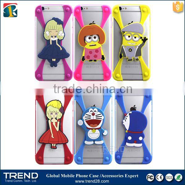 best selling christmas gifts 2016 stand 3d universal silicone bumper case fit for 1~7 inches