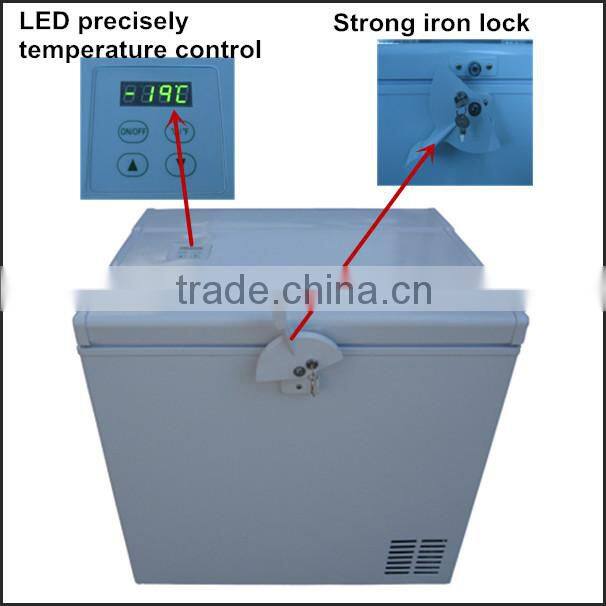 2014 NEW Model DC Power 12V 24V Solar Freezer with Strong Door Iron Lock