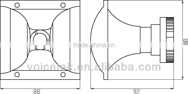 PAH-2503N 108dB 15-20K Hz siren speaker driver unit