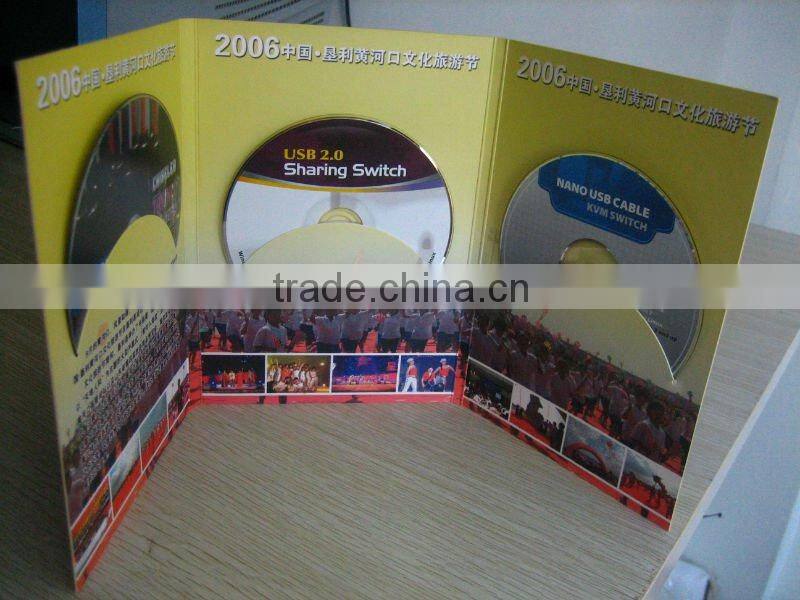 cd duplication with inkejet printing and cardboard wallet