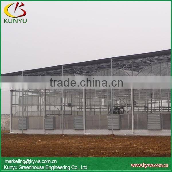 Multi-span polycarbonate greenhouse commercial greenhouse for sale