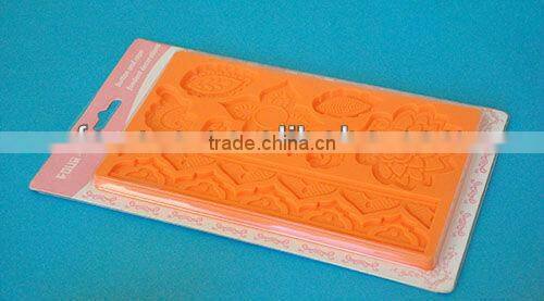 Global silicone fondant mould,impression gum paste mould