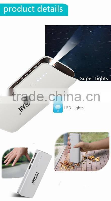 20000 Mah mobile power wholesale capacity universal power bank 3USB output interface customization