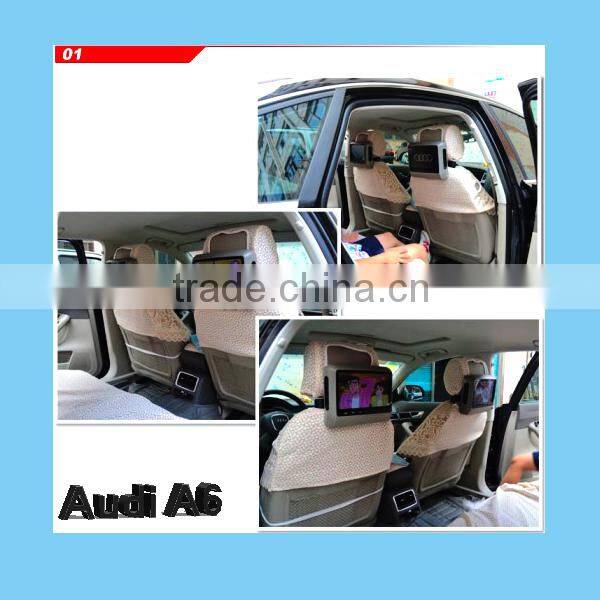 9 inch headrest car dvd player with 32 bit wireless games IR radio tuner and zipper cover,9 inch car dvd player,headrest car dvd