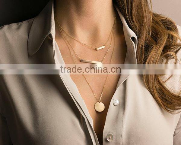 2015 New popular fashion clavicle chain chouer necklace for women