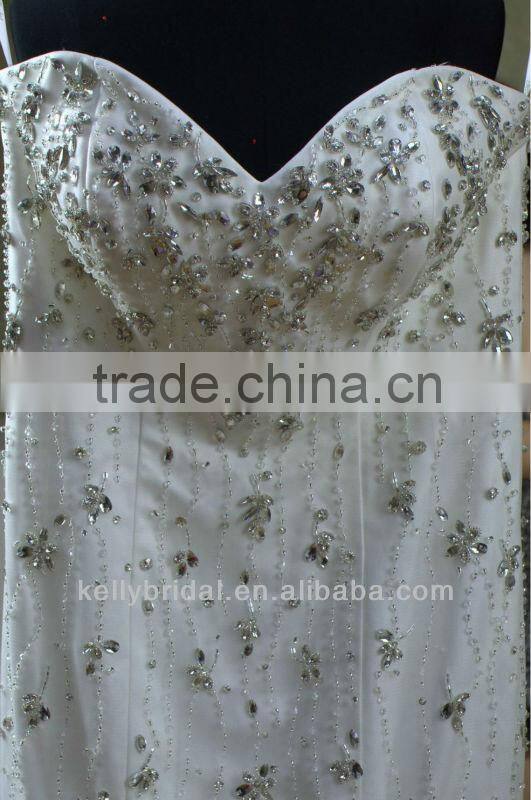 elegant boxes white and silver traditional wedding dress