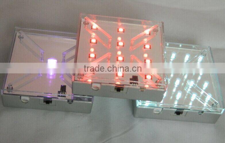 Decorative items for Party /Wedding/Event stage decorations 4 inch led light base for vase