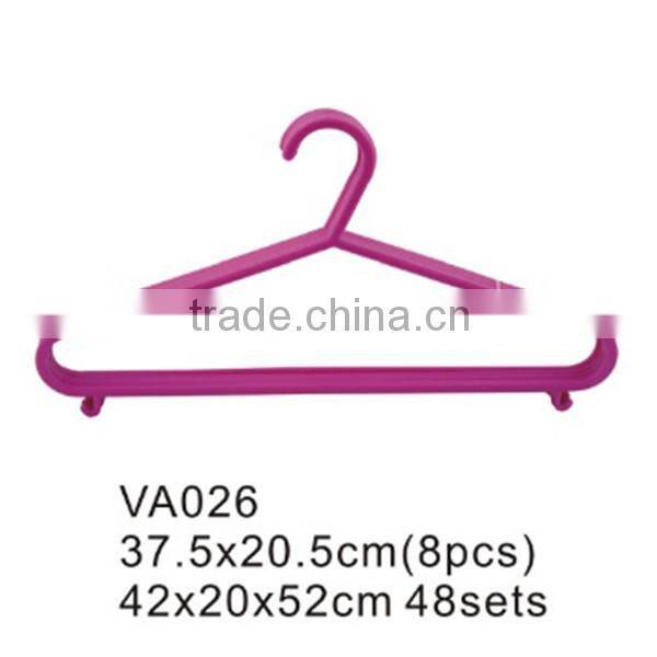 VA028 bedroom suits household cloth hanger plastic laundry garment hanger