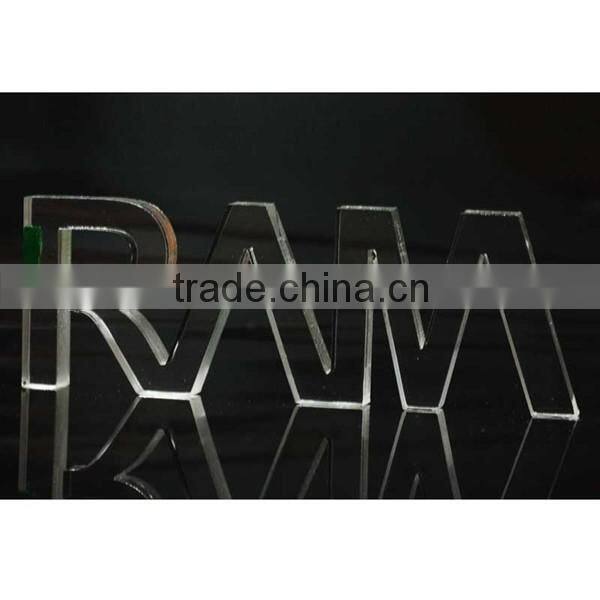 Factory price eco-friendly plastic material acrylic laser word lighting