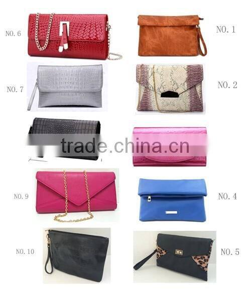 Snake skin women clutch evening bag