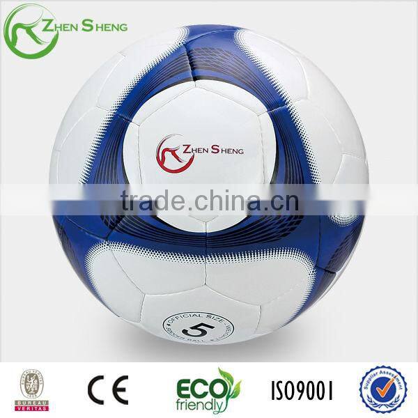 Hand sewing PU soccer ball