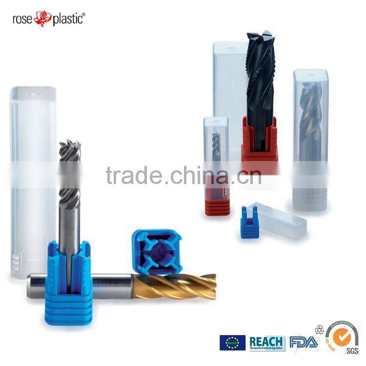 Soft flexible round plastic PE protective end cap for drills with protection for delicate tool cutting edges Protective End Cap