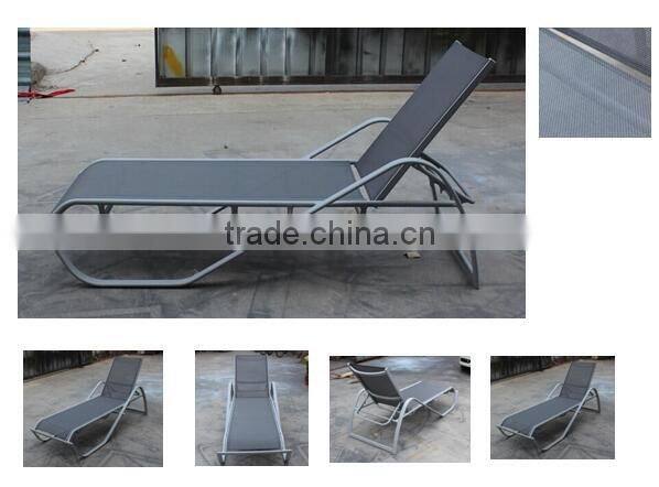 Yoshen outdoor metal aluminum textline tesline sling sun lounger chaise lougner