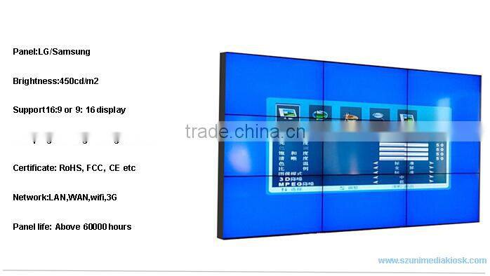 HD samsung 46 inch ultra narrow bezel lcd wall display