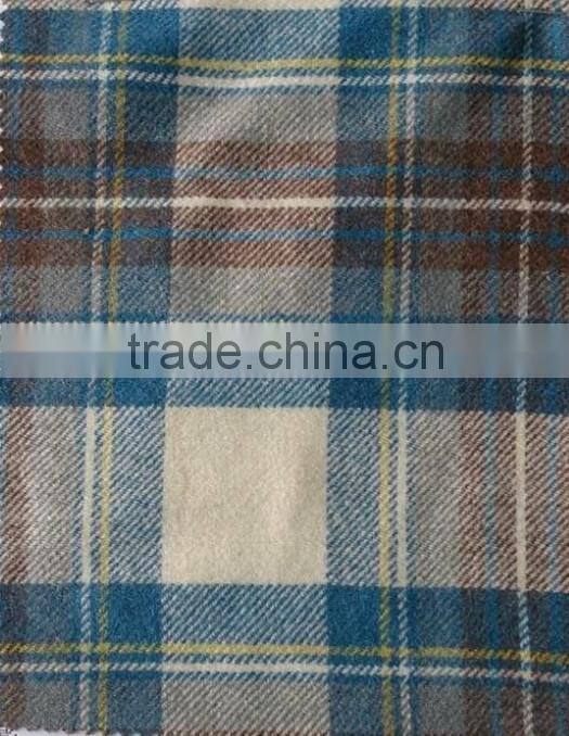 wool visvose blend tartan wool fabric