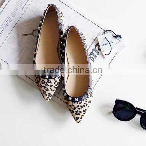 2016 most popular hot selling beautiful ladies flat shoes CP6898
