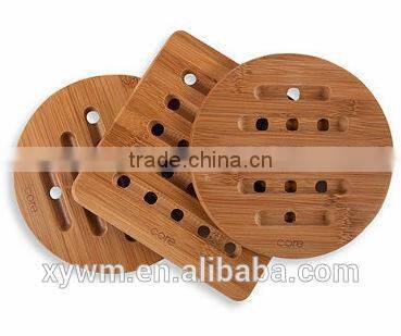 2015 NEW Totally Weddding Gift Kitchen Set of 3 Bamboo Wood Tableware Trivet Coaster Placemat Set
