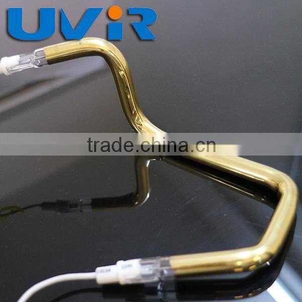 IR quartz heat lamp for secondary blow molding