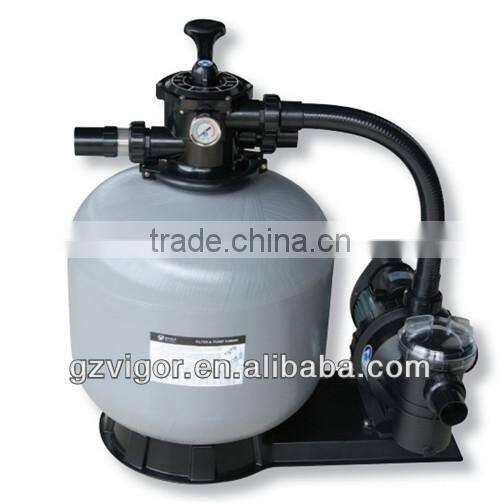 2016 Hot sales PSF Series Fiberglass Swimming Pool Sand Top mounted filter / pump combo