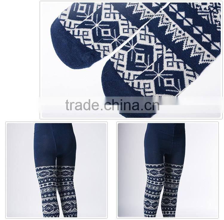 Geometry pattern dark blue girls sexy tight jeans
