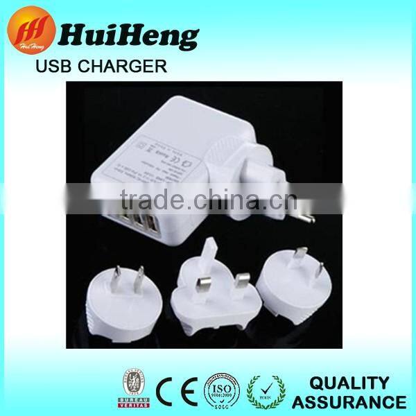 Hot sales 4 port usb wall charger with eu plug 5v 2a micro usb charger