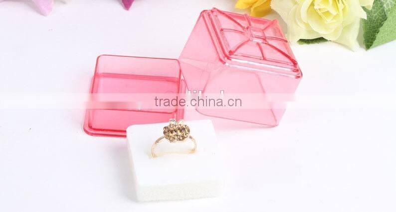 Top selling for fancy plastic jewelry ring box