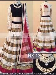 Vibrant White Net Designer Lehenga Choli/Online shopping for Indian lengha choli