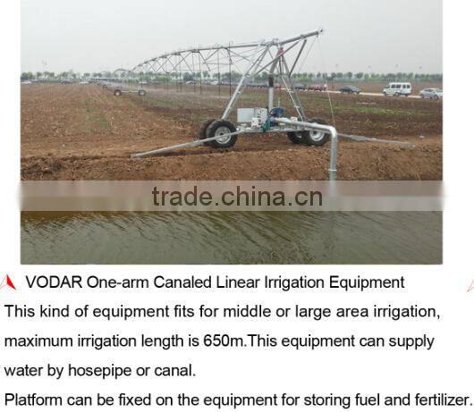 One-arm Canaled Linear Irrigation Equipment for farm with low price