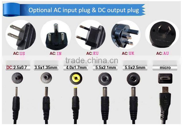 Input 100-240v AC DC Power Adapters 5V 12V 1A 2.1A india plug