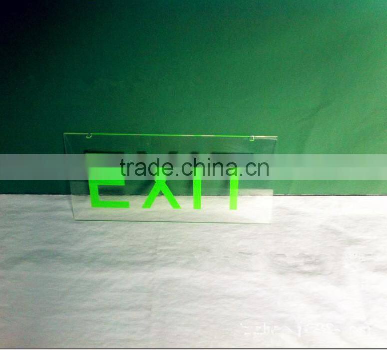 acrylic plastic emergency exit sign board road sign boards