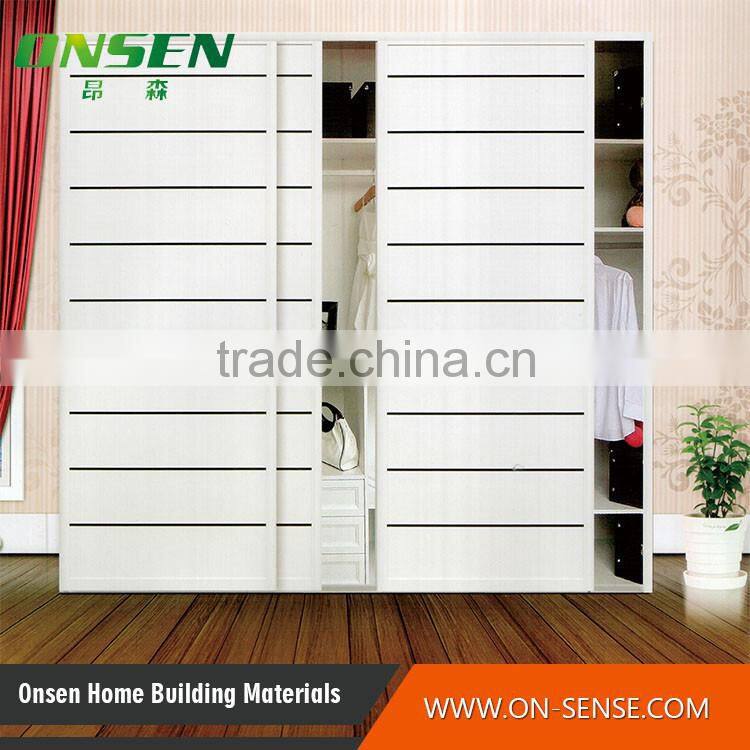 New 2016 product idea in color flush sliding door wardrobe latest products in market