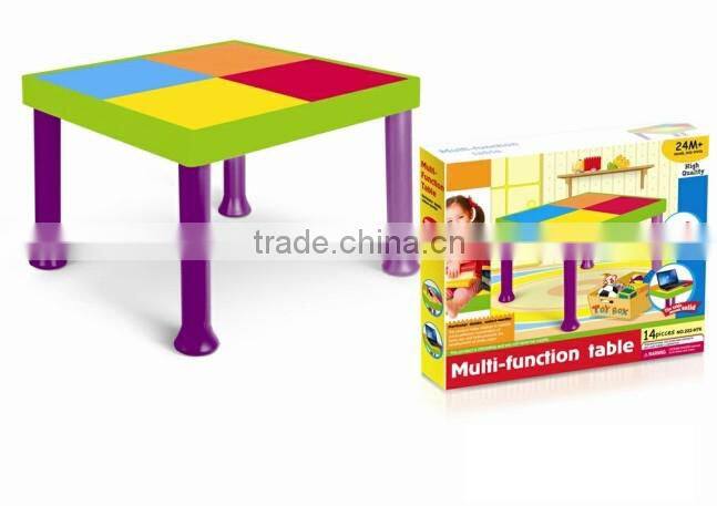 brick block toys.brick toys.multi-function table.