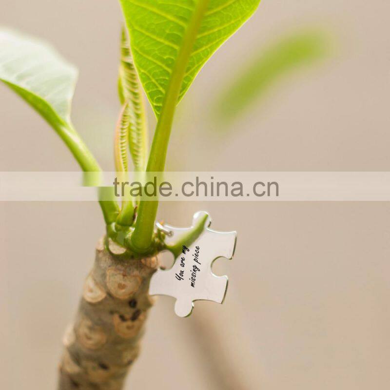 Alibaba Hotselling Stainless Steel Jewelry Puzzle Piece Pendant