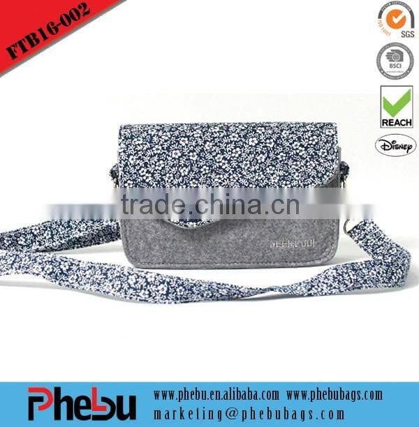 Camel Felt Document casual sling cross body bag(FTB16-011)