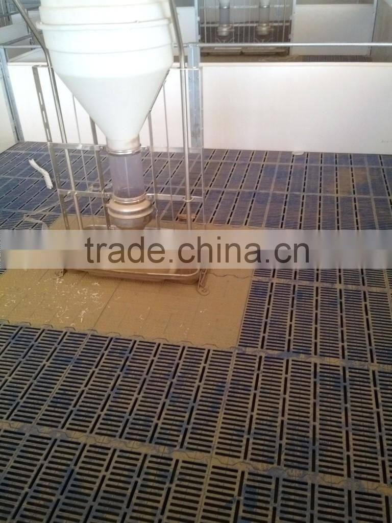 Pig Stainless steel and PE Dry-wet feeder for Nursery crate