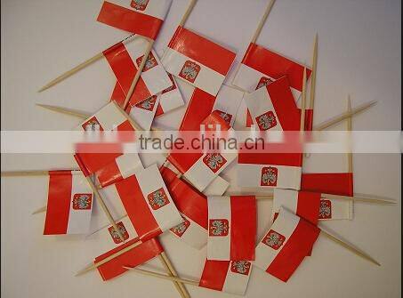 sandwich flag toothpick wood cocktail bamboo sticks