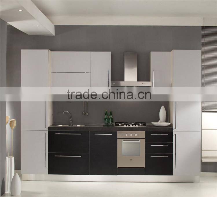 Custom melamine kitchen cabinet for kitchen with kitchenware