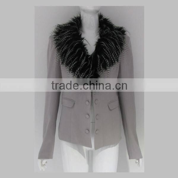 PRETTY STEPS 2015 animal printed Ladies Faux Fur Trim Lined Warm Winter Women's Short Parka Jacket Coat