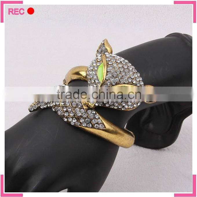 Braided leather bracelet with eagle decoration, cheap leather bracelets