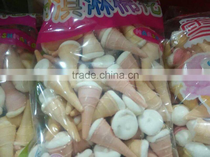 foam ice cream shaped jam filled marshmallow candy