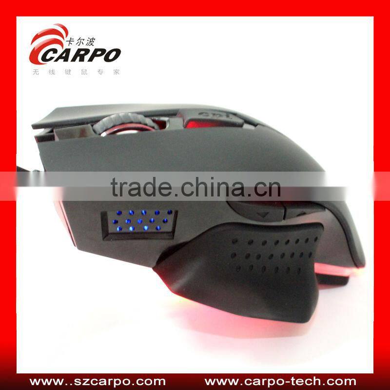 Cool 6keys high resolution 2400dpi wired Gaming mouse for micro pc mini computer C502