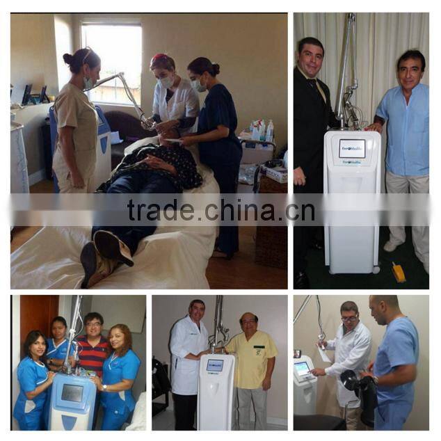 Fractional co2 laser equipment RF mental tube for vaginal rejuvenation/ wrinkle scar acne removal