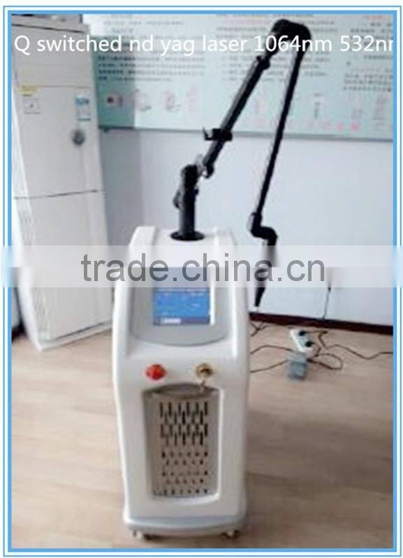 2016 new technolgoy q switch nd yag laser tattoo removal Machine with 7-joint Articulated arms