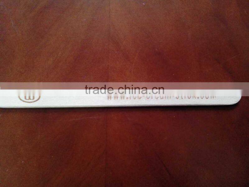 china factory stocked grade a wooden dental sterile and printed tongue depressor