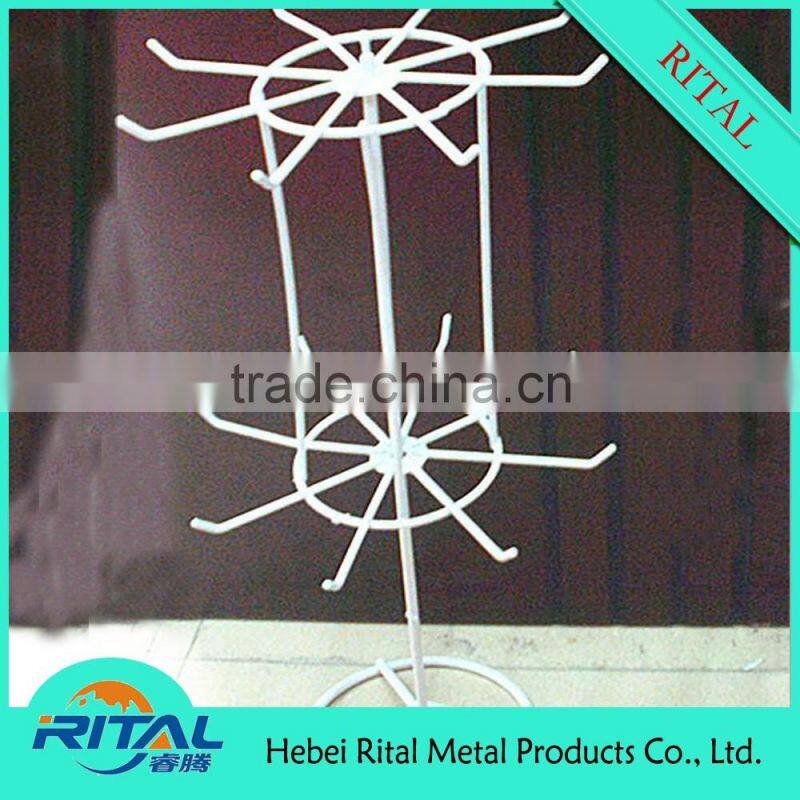 Rotating Metal Wire Gift Card Display Stand for Promotion Supermarket Retail Shop