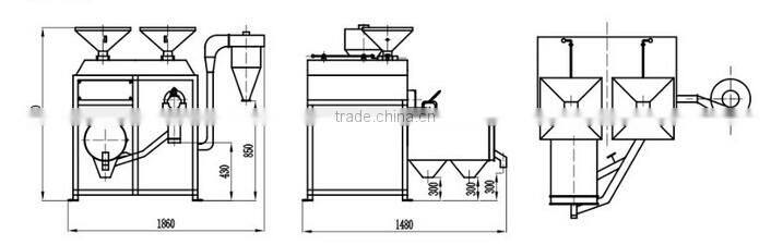 2017 Small Capacity Corn Grits Making Machine Corn Flour Milling